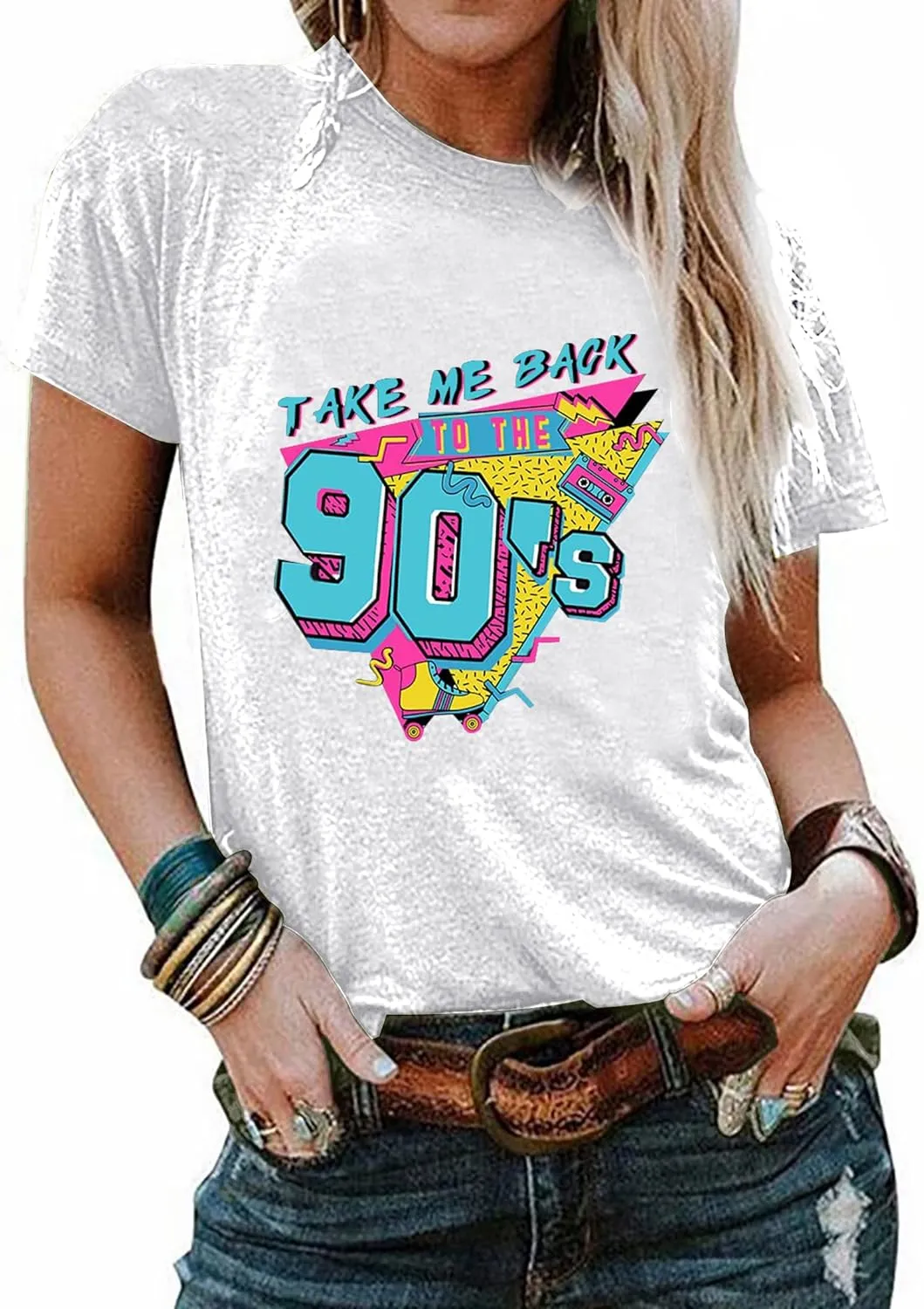 90s Outfit for Women Take Me Back to The 90's Shirt Vintage 80s T-Shirt Casual 90s 80s Nostalgia Tee Tops