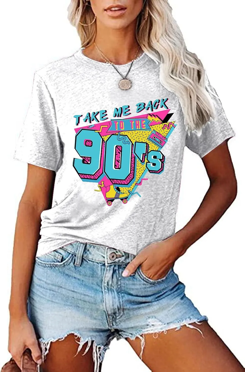 90s Outfit for Women Take Me Back to The 90's Shirt Vintage 80s T-Shirt Casual 90s 80s Nostalgia Tee Tops