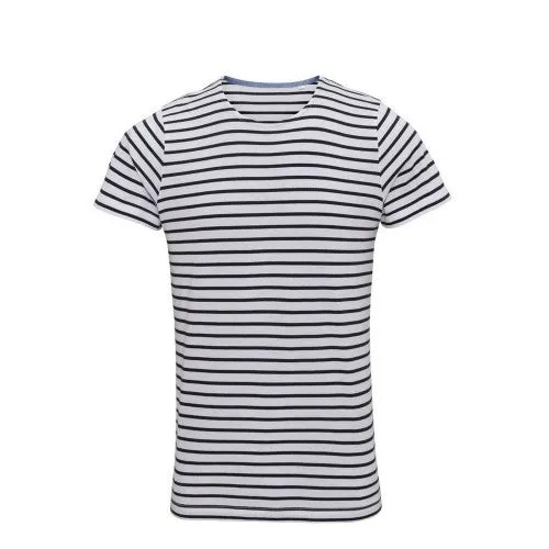 Asquith & Fox Mens Mariniere Coastal Short Sleeve T-Shirt