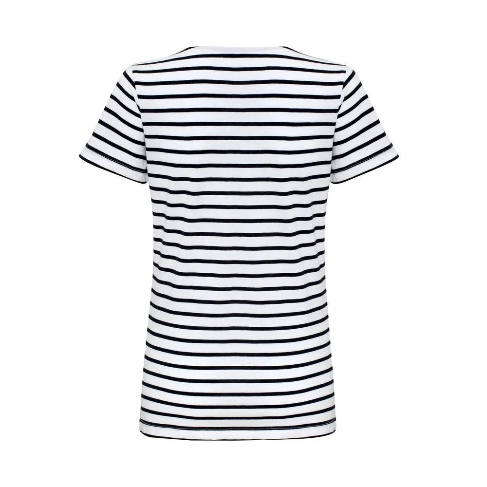 Asquith & Fox Womens/Ladies Mariniere Coastal Short Sleeve T-Shirt