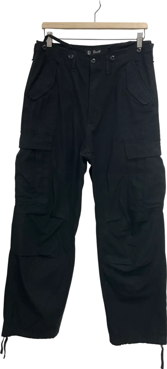 Brandit Black Cargo Trousers UK S