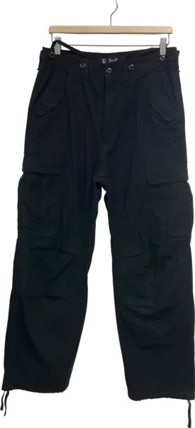 Brandit Black Cargo Trousers UK S
