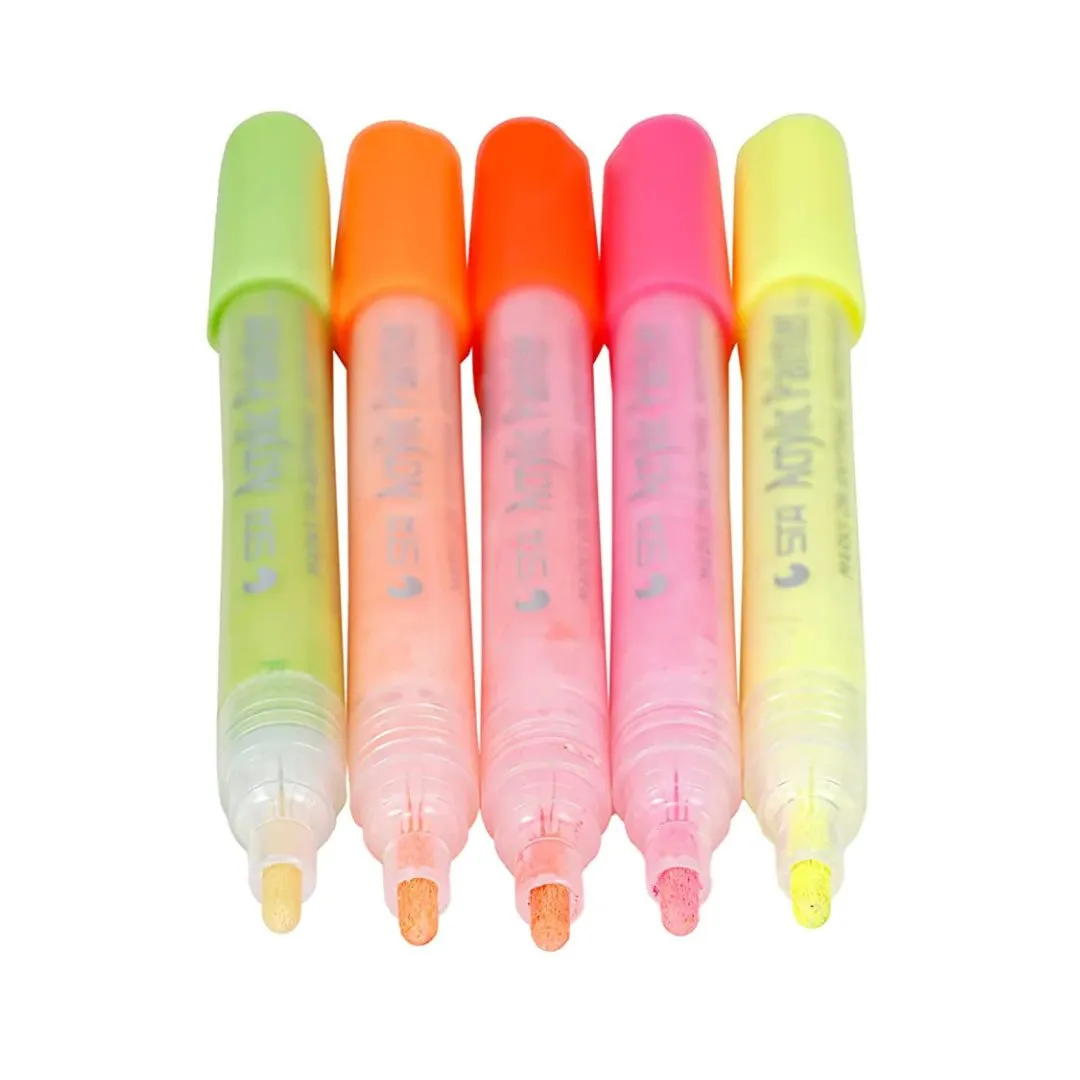Brustro DIY Neon Acrtlic Marker (set of 5)