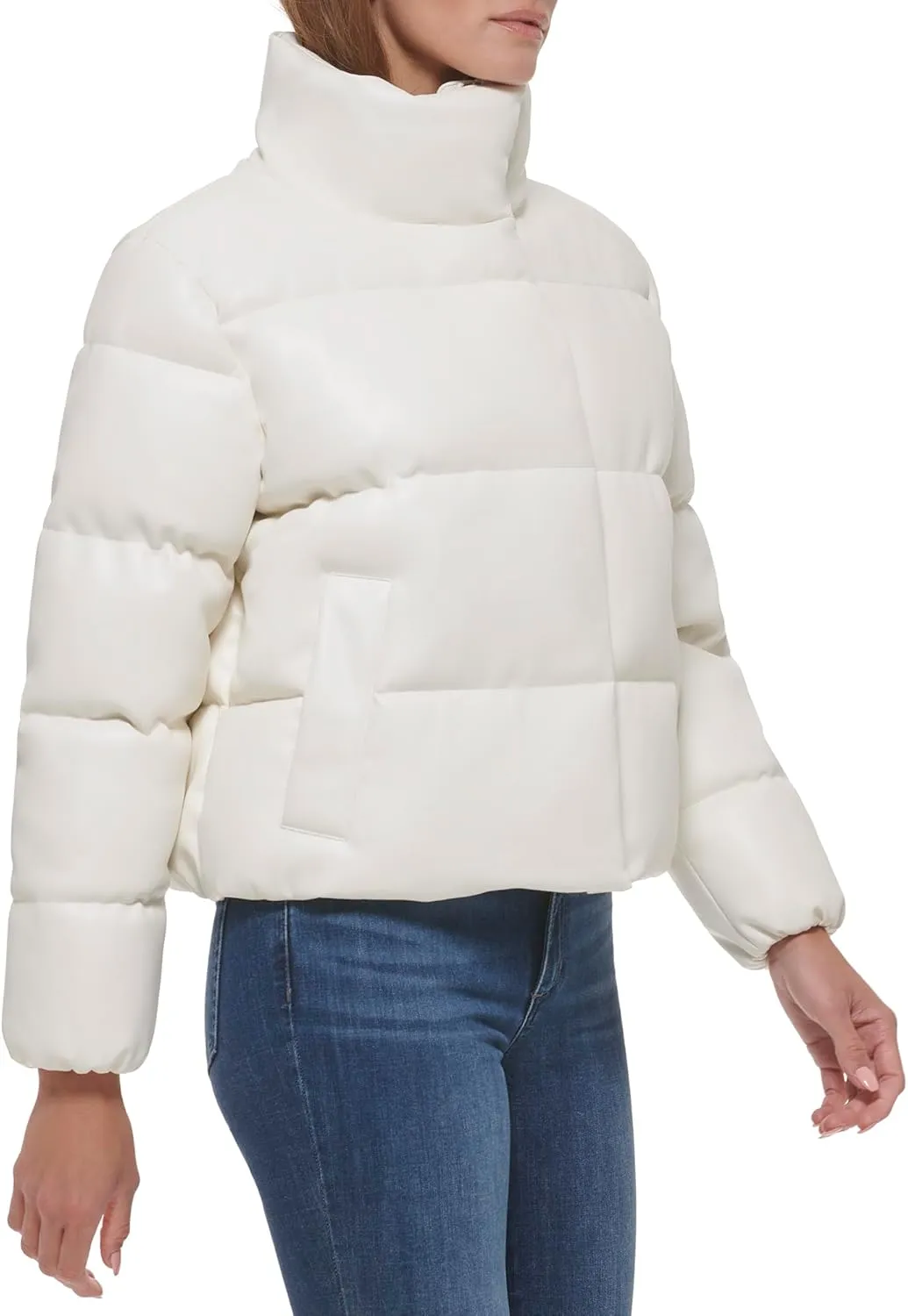 Calvin Klein Women's Cropped Puffer Jacket