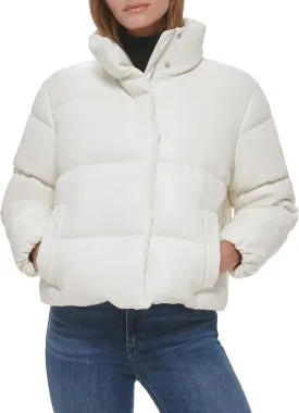 Calvin Klein Women's Cropped Puffer Jacket