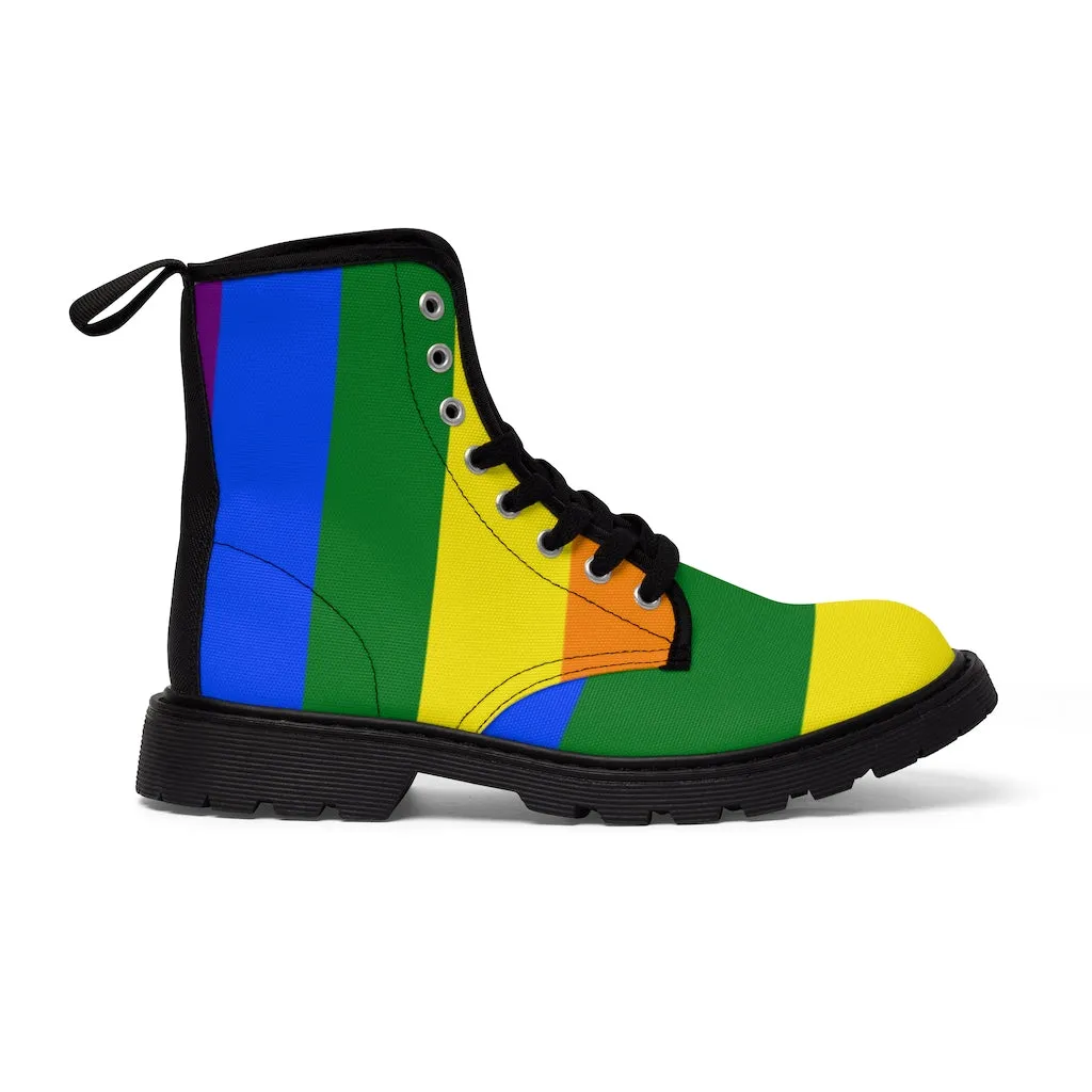 Canvas Boots AL BLUE DESIGNED ART PRIDE