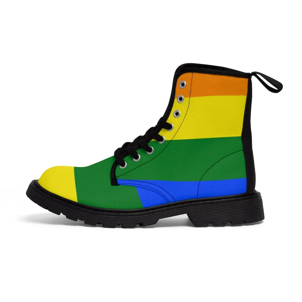 Canvas Boots AL BLUE DESIGNED ART PRIDE