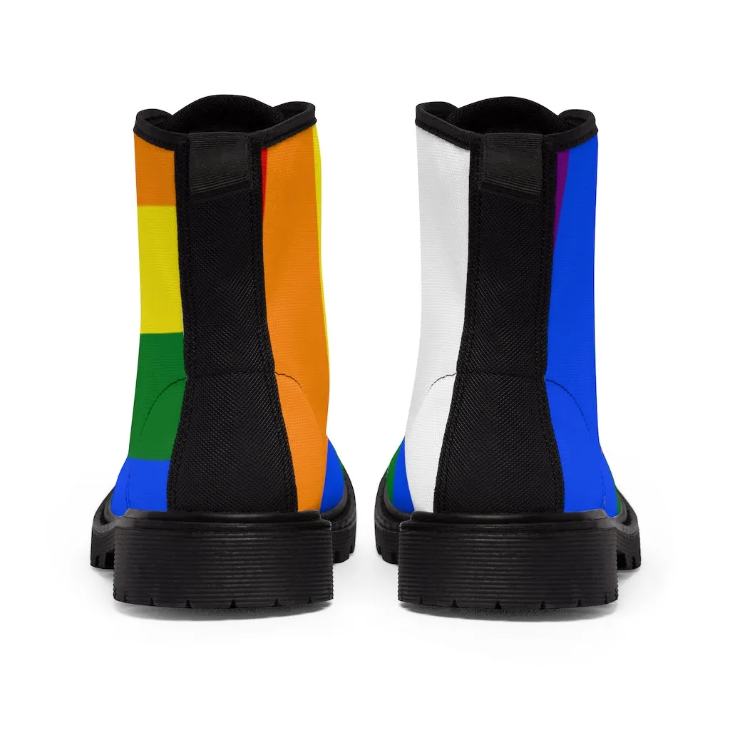 Canvas Boots AL BLUE DESIGNED ART PRIDE