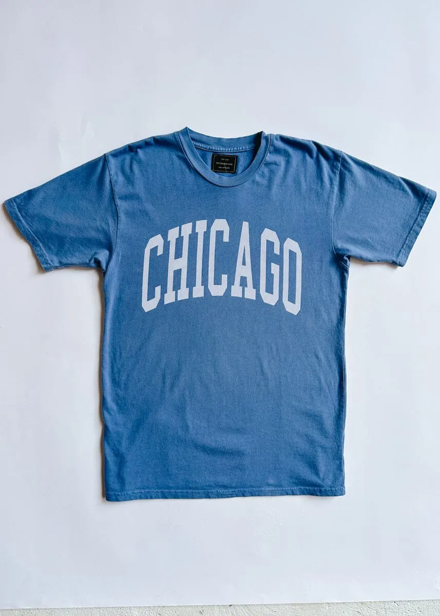 Chicago Collegiate Vintage Tee - Storm