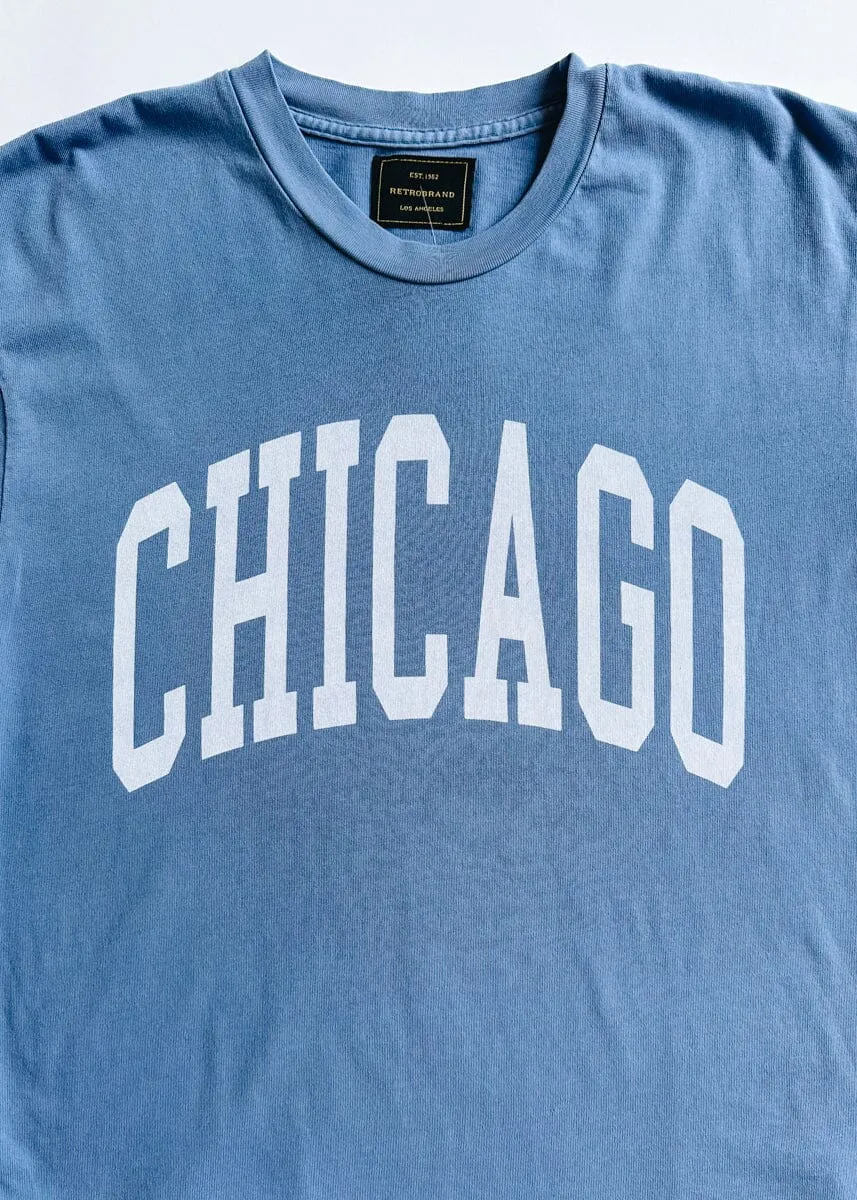 Chicago Collegiate Vintage Tee - Storm