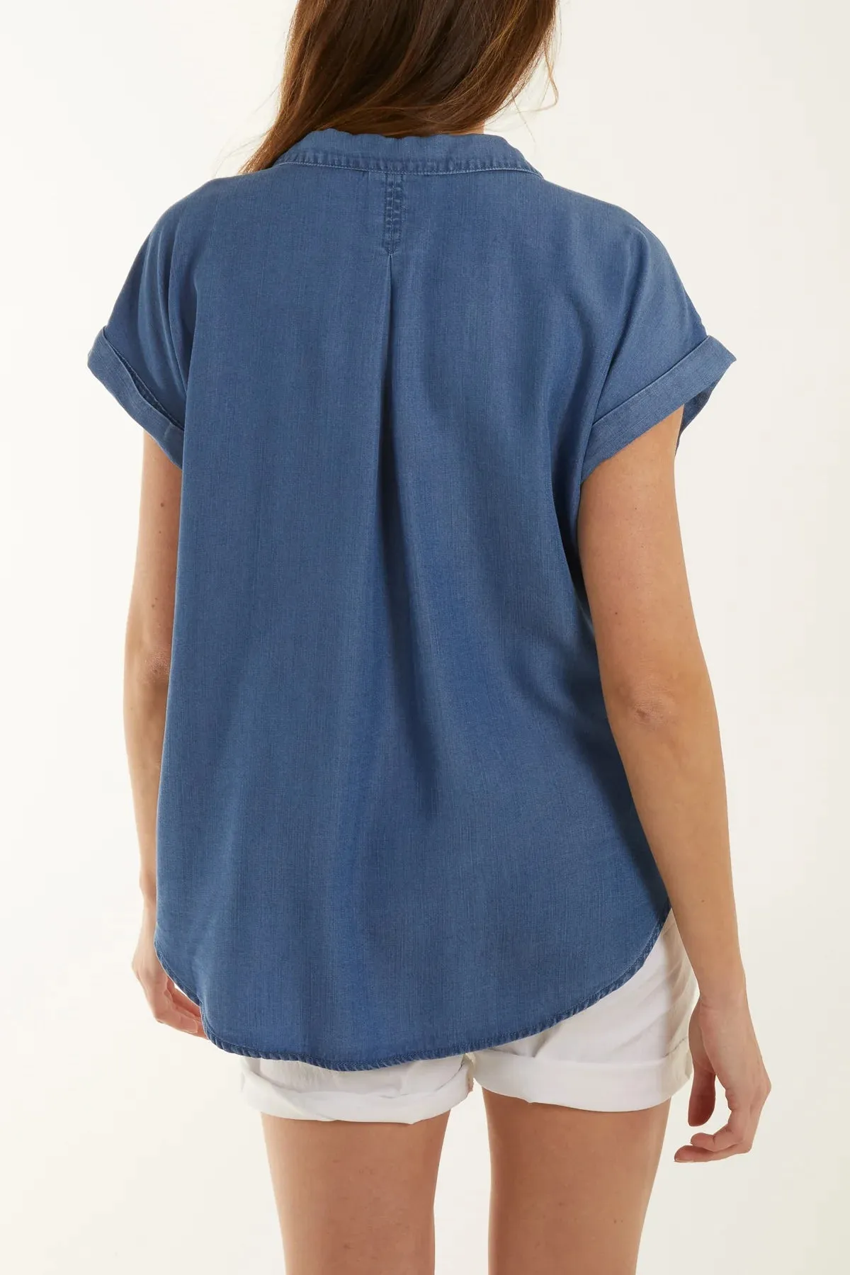 Cora Denim Short Sleeve Shirt