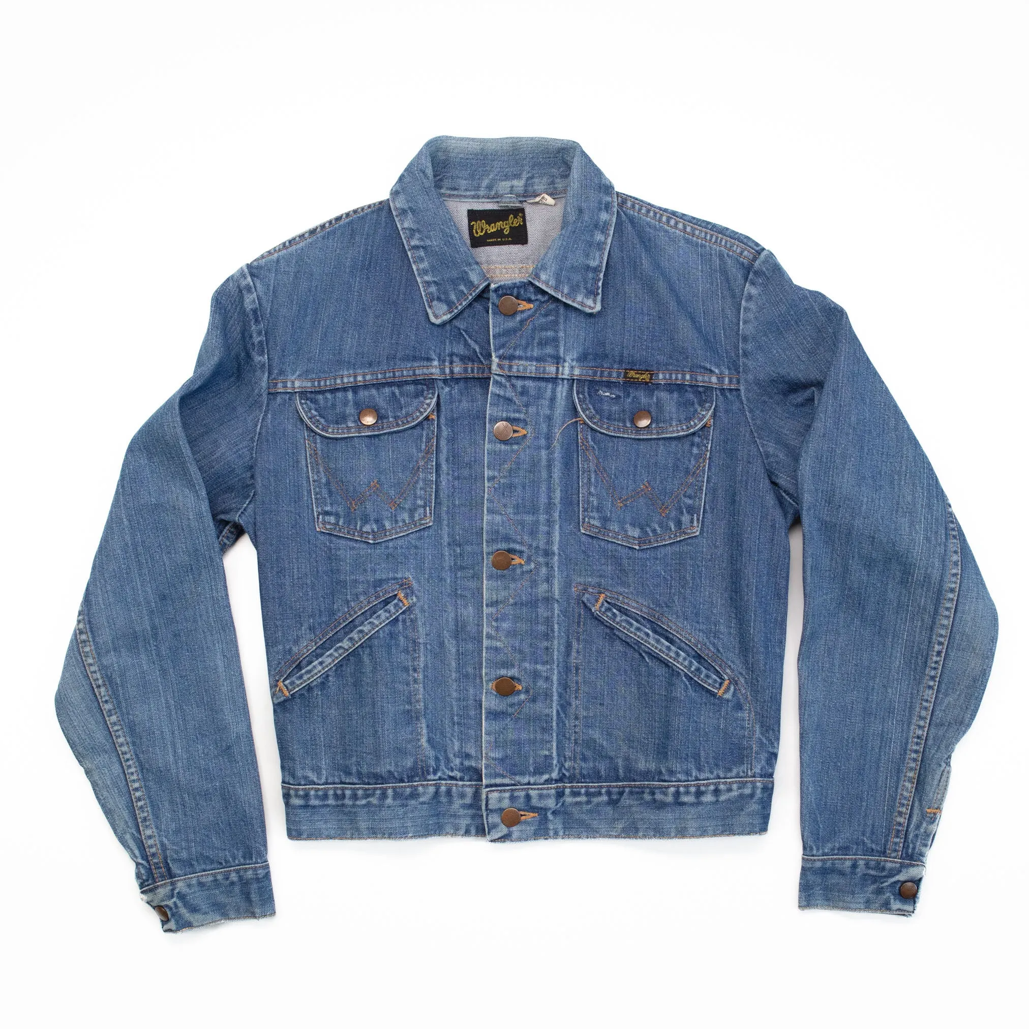 Cowboy Cut Unlined Denim Jacket in Stonewash - 38
