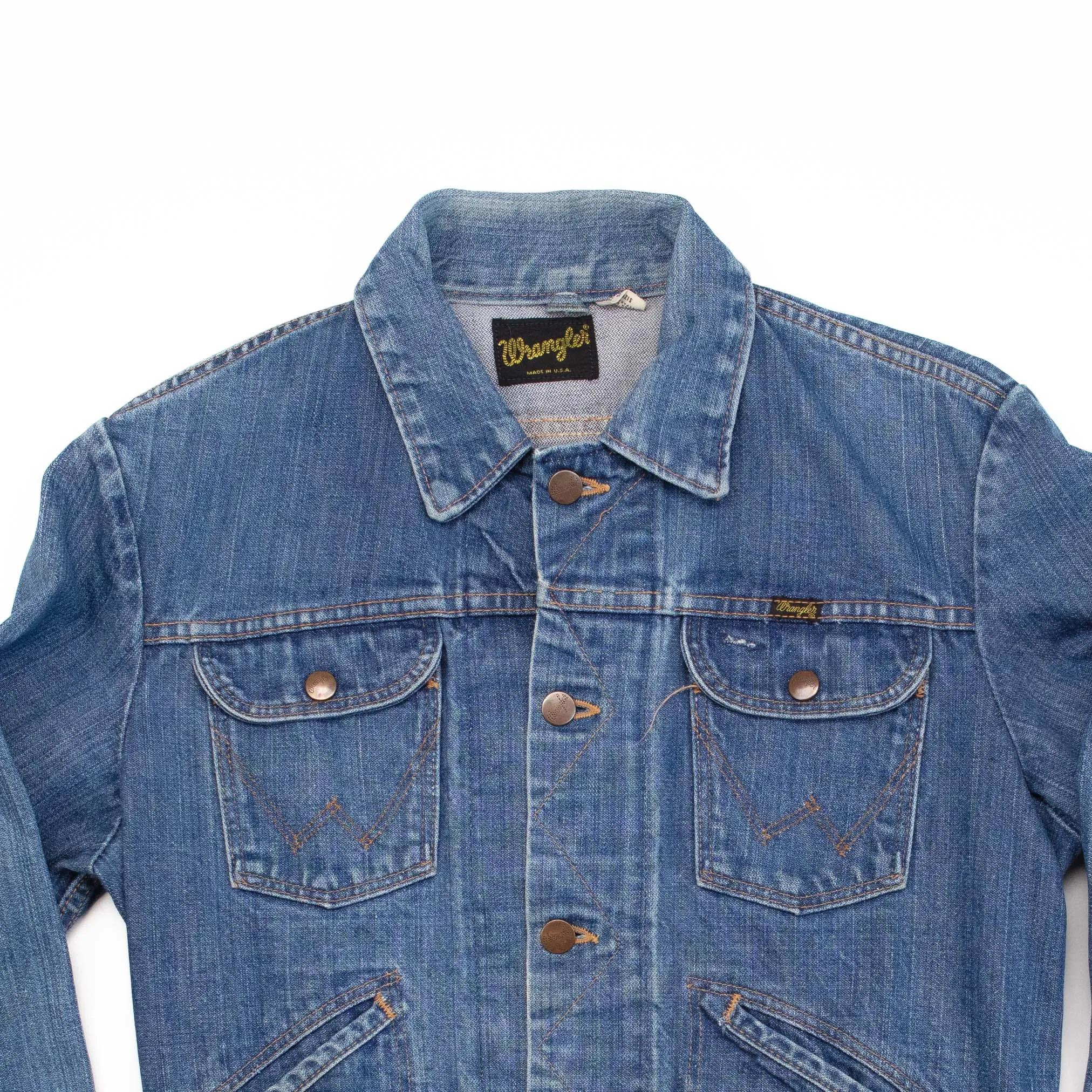 Cowboy Cut Unlined Denim Jacket in Stonewash - 38