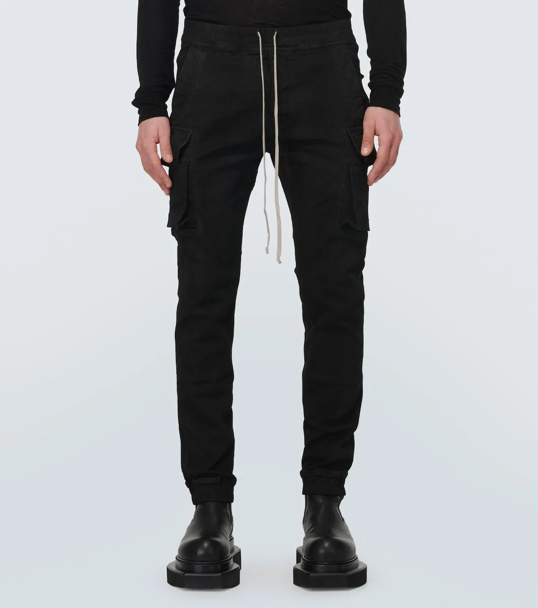 Denim cargo pants mastodon Drkshdw By Rick Owens, black