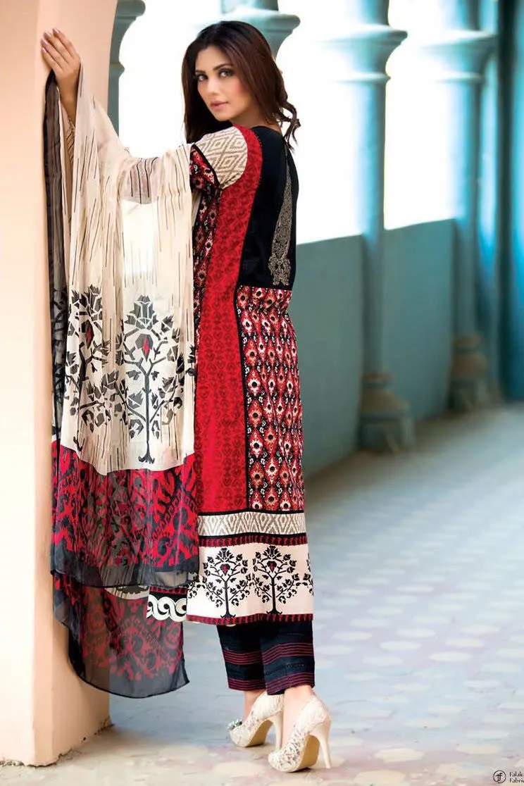Falak Blossom Embroidered Lawn Collection '16 – FF05