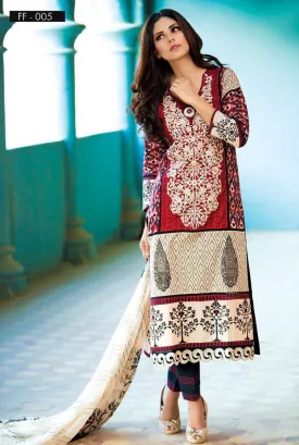Falak Blossom Embroidered Lawn Collection '16 – FF05