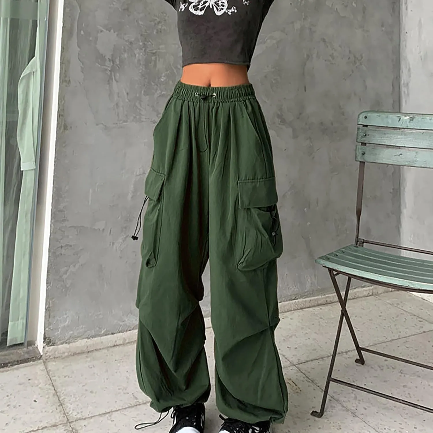 Firzero Women's Fringe Pants Sexy Casual High Waist Solid Color Bodycon Side Tassel Leggings Trendy 2024 Yoga Pants