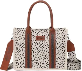 hatisan Canvas Tote Bag for Women Western Purses Shoulder Boho Bag Crossbody Bag Handbags Wallet