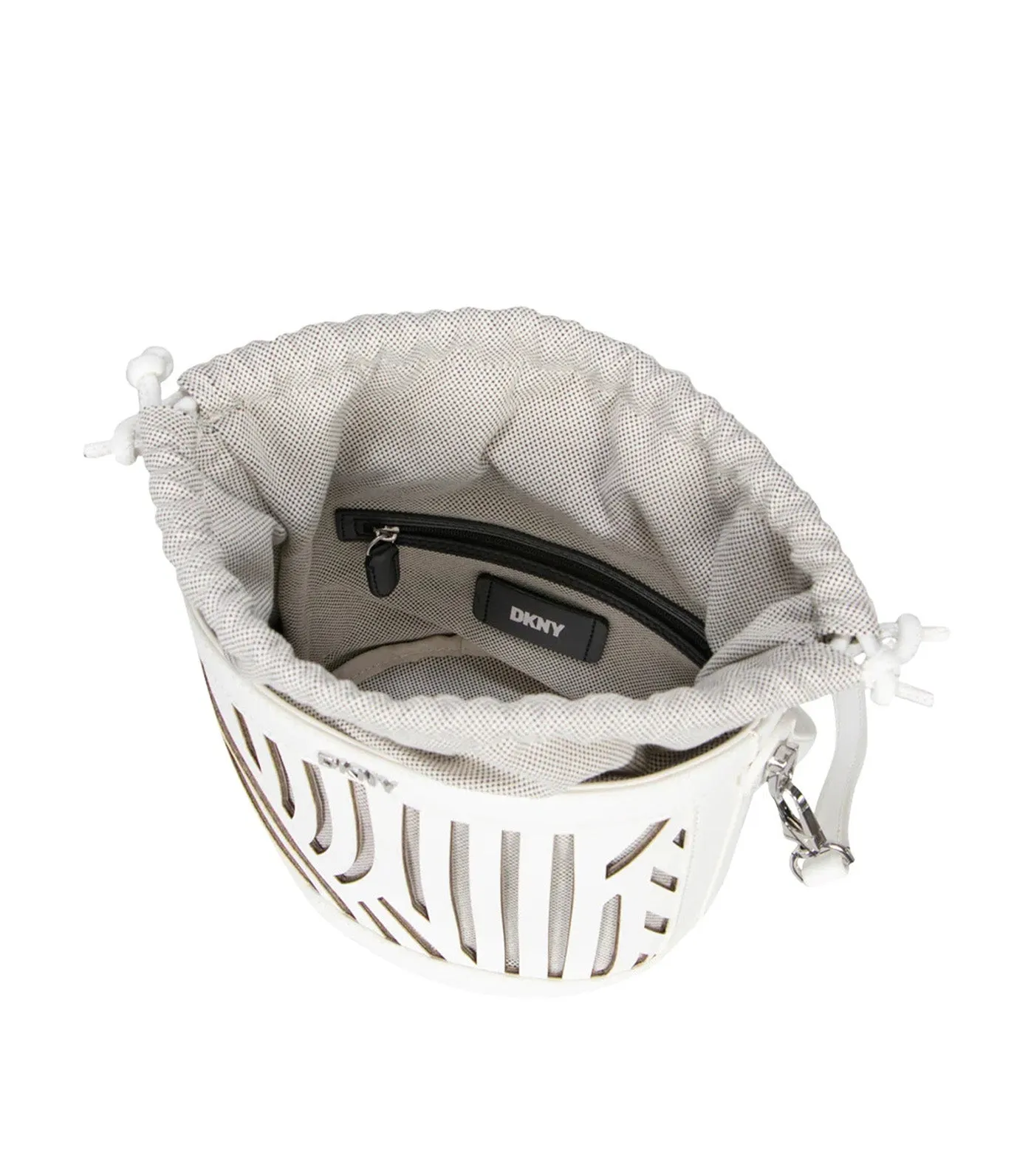 Hildi Bucket Crossbody Bag Optic White/Natural