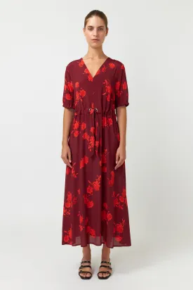 Kate Sylvester Beri Dress - Viscose/Silk - Wine
