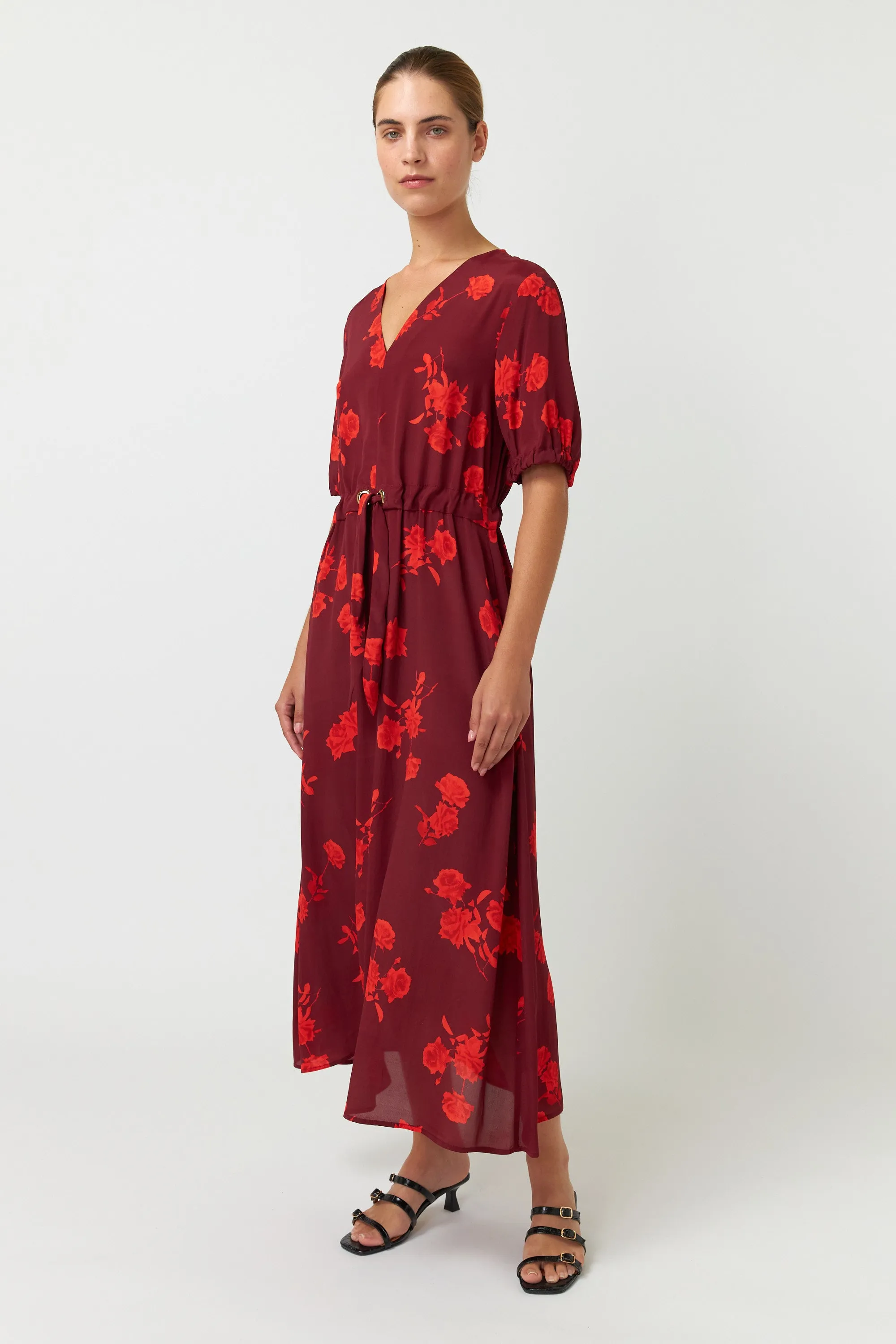 Kate Sylvester Beri Dress - Viscose/Silk - Wine