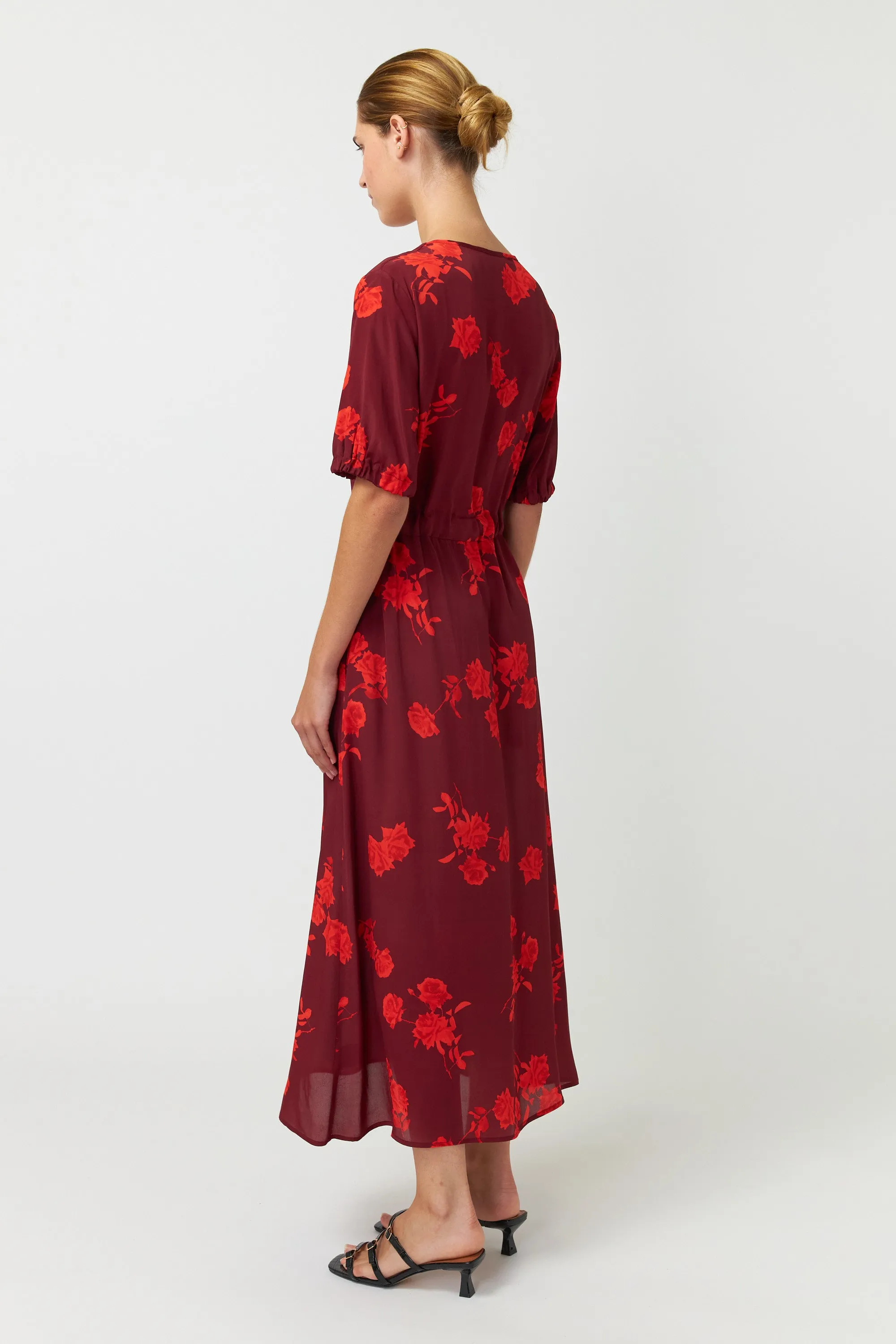 Kate Sylvester Beri Dress - Viscose/Silk - Wine