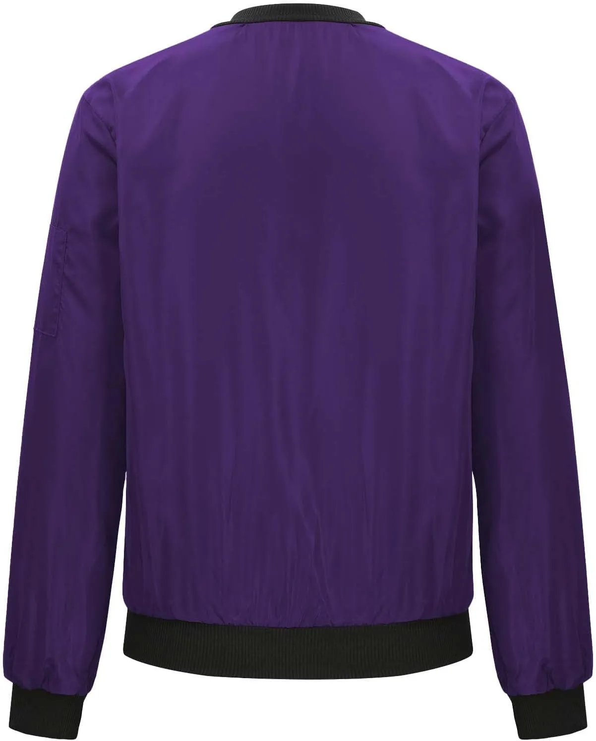 Lightweight Bomber Jackets for Women Trendy Casual Zip Up Coat Spring Fall Outdoor Track Jacket Outerwear Tops
