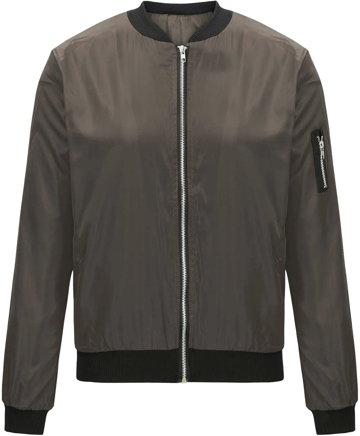 Lightweight Bomber Jackets for Women Trendy Casual Zip Up Coat Spring Fall Outdoor Track Jacket Outerwear Tops