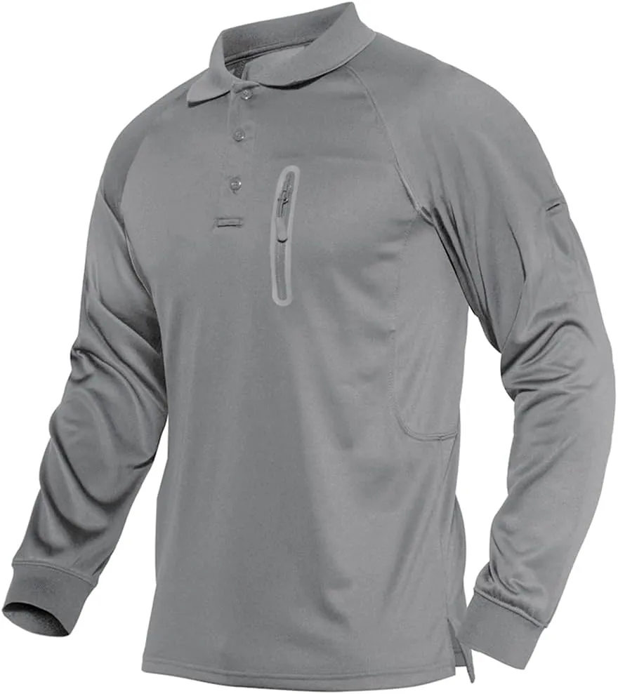 MAGNIVIT Men's Tactical Short and Long Sleeve Polo Shirts Outdoor Performance Military Cargo T-Shirts
