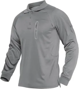 MAGNIVIT Men's Tactical Short and Long Sleeve Polo Shirts Outdoor Performance Military Cargo T-Shirts