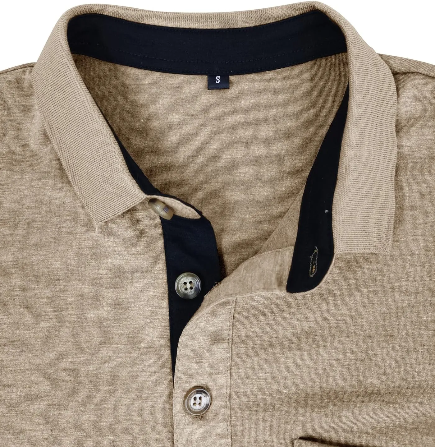 Mens Polo Shirts Casual Fashion T-Shirts Short Sleeve Button Up Golf Shirts Tops with Pocket