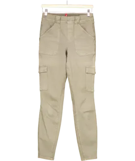 Spanx Khaki  High Waist Skinny Cargo Jeans UK M