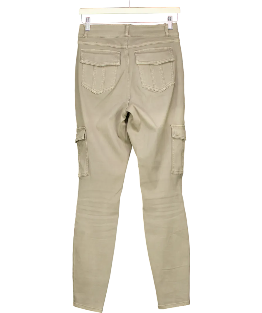 Spanx Khaki  High Waist Skinny Cargo Jeans UK M