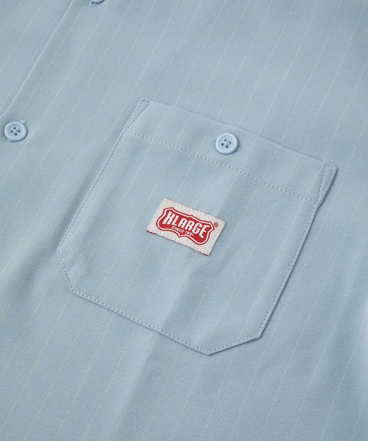 S/S STRIPE WORK SHIRT