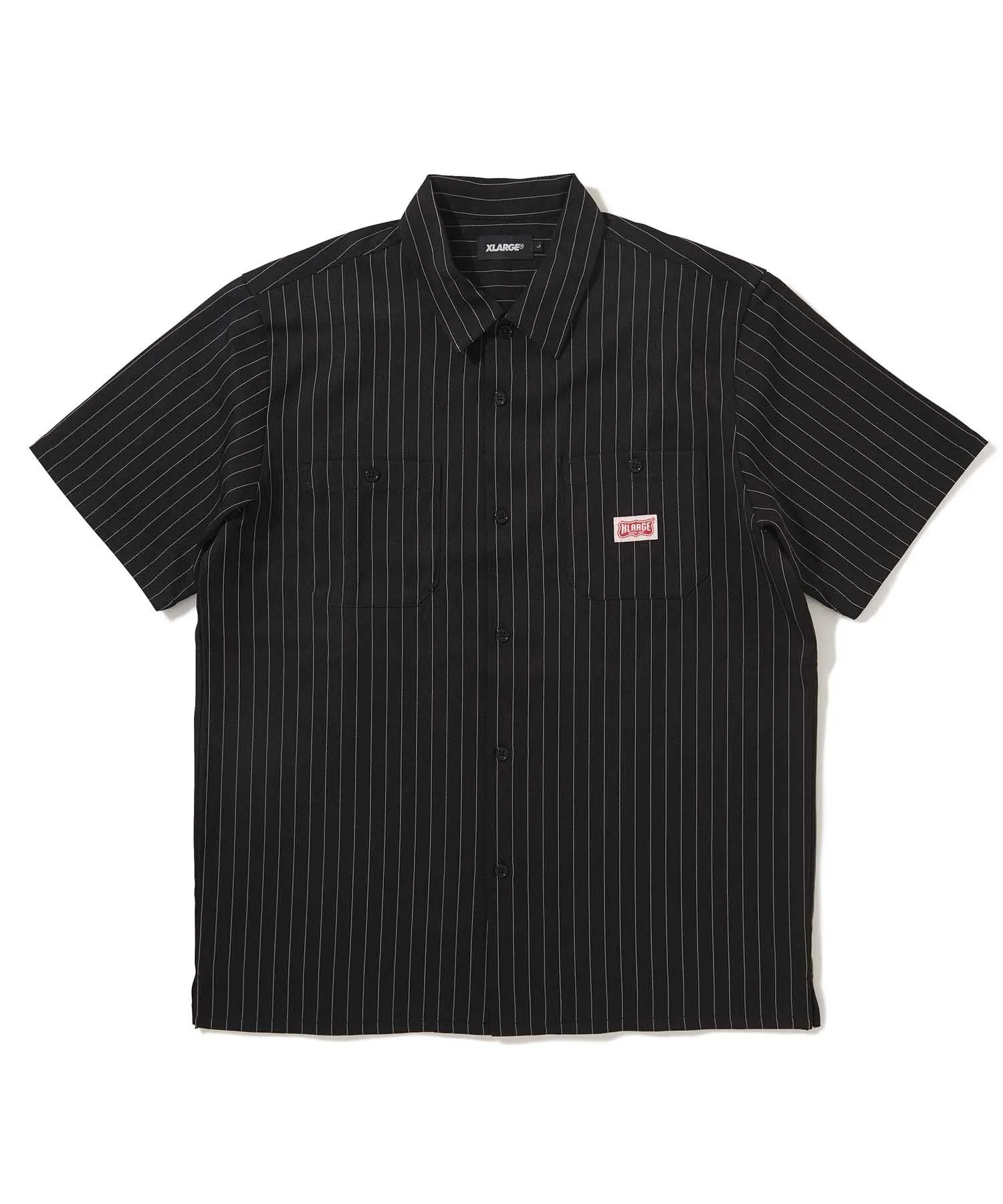 S/S STRIPE WORK SHIRT