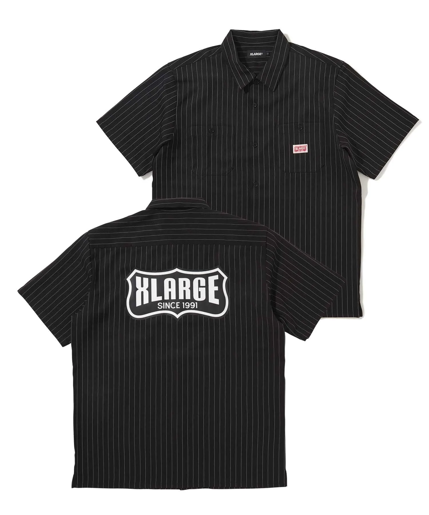 S/S STRIPE WORK SHIRT