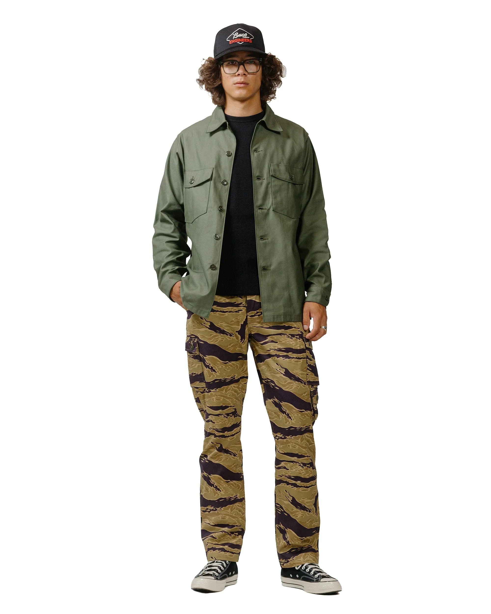 The Real McCoy's MP24001 Tiger Camouflage Trousers / Advisor Khaki