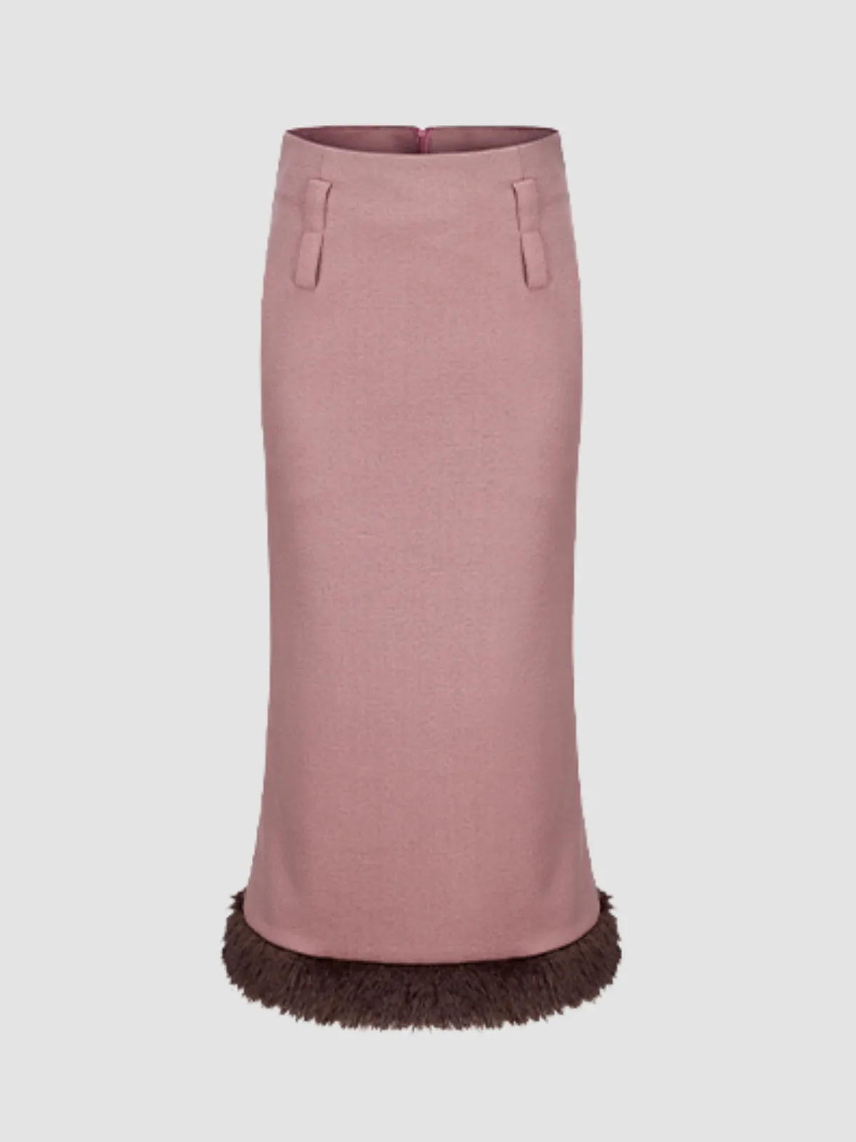 WLS Slim Fit Short Jacket Hip Skirt Woolen Suit
